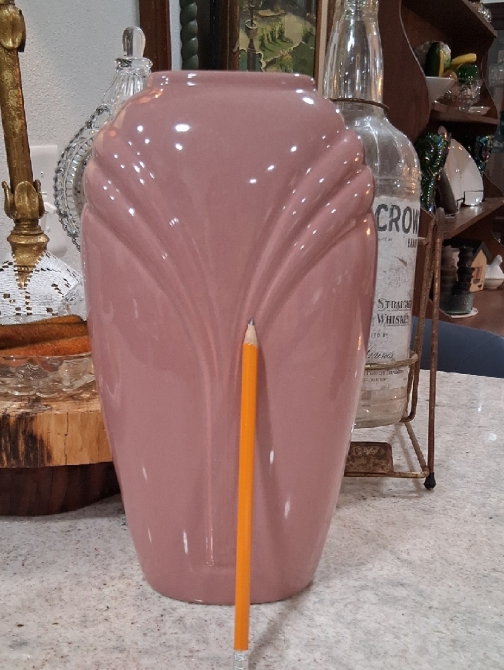 Hollywood Regency 1980s Ceramic Vase - Picture 3 of 6